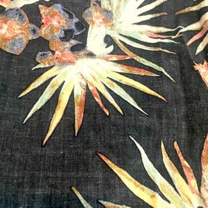 Boys size large rip curl flowered button up